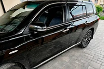 Toyota Highlander 2008–2013 Okenné deflektory s chrómovou lištou (4 ks, Niken) fotografia 5