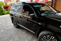Toyota Highlander 2008–2013 Okenné deflektory s chrómovou lištou (4 ks, Niken) fotografia 6