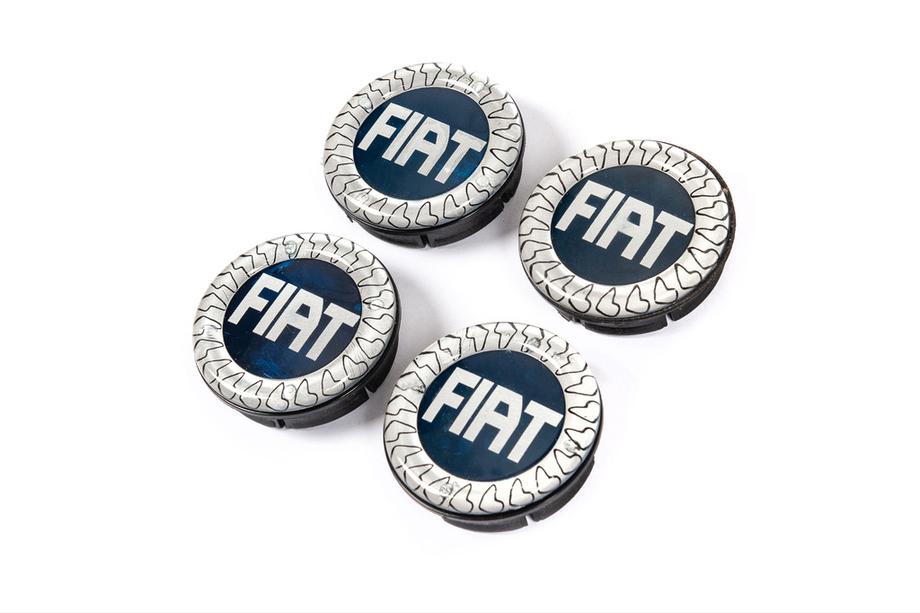 Fiat Stredové krytky diskov V3 49/42,5 mm modré (4 ks, 46746586) Image