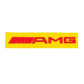 AMG emblém (20 cm, ABS, červený) fotografia 2