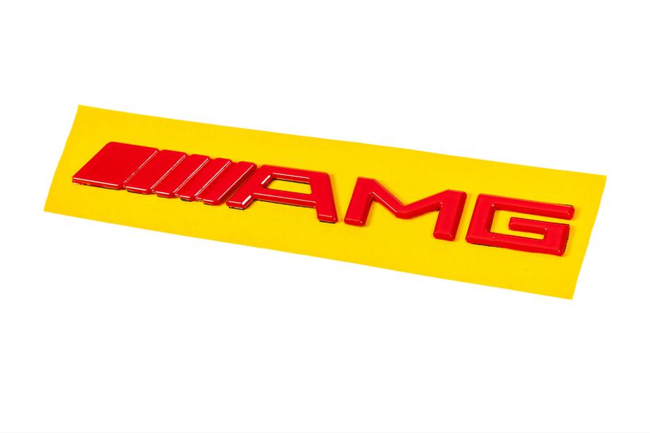 Mercedes-Benz AMG emblém (20 cm, ABS, červený) Image