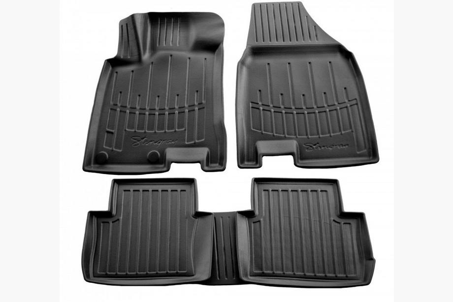 Nissan Qashqai 2010–2014 Stingray 3D gumové rohože do interiéru (pre +2, sada 5 ks, polyuretán) Image