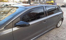 Volkswagen Polo 2010–2017 Okenné veterné deflektory, vkladacie HB (Esa, 4 ks) fotografia 1