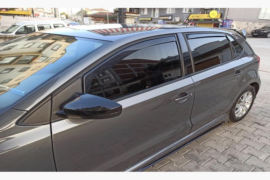 Volkswagen Polo 2010–2017 Okenné veterné deflektory, vkladacie HB (Esa, 4 ks) Image