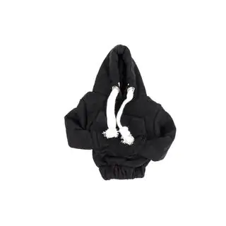 Manžeta radiacej páky – hoodie (čierna, biela šnúrka) fotografia 3