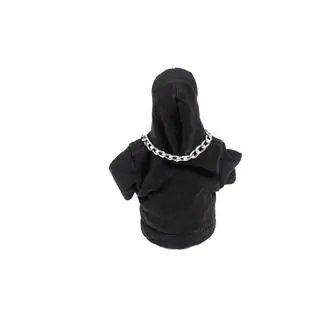 Manžeta radiacej páky – hoodie (čierna, biela šnúrka) fotografia 4