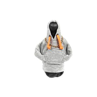 Poťah radiacej páky – mikina/hoodie (sivý, oranžová šnúrka) fotografia 1