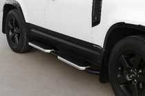 Land Rover Defender 2019– Bočné prahy OEM Silver (pre 110/130, 2 ks) fotografia 1