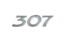 Peugeot 307 2001–2008 Nápis 307 (105 × 30 mm) fotografia 1