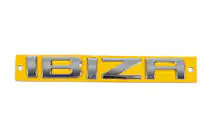 Seat Ibiza 2002–2009 Nápis Ibiza (125 × 18 mm) fotografia 1