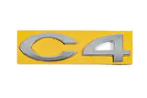 Citroen C-4 2004–2010 Nápis C4 8665.Y4 (108 x 30 mm) fotografia 1