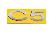 Citroen C-5 2008–2017 Nápis C5 8666.28 (110 mm x 30 mm) fotografia 1