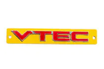 Honda Nápis VTEC červený s chrómom (110 x 15 mm) fotografia 1