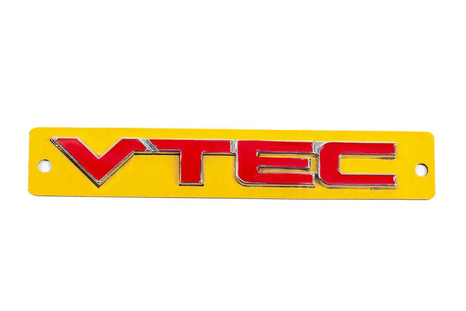 Honda Nápis VTEC červený s chrómom (110 x 15 mm) Image