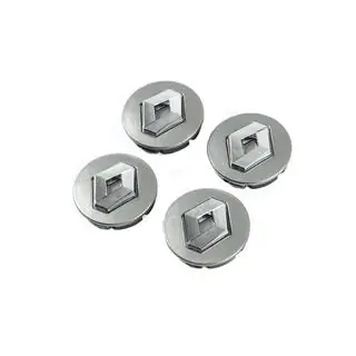 Stredové krytky diskov sivé 5884 (56 mm na 52 mm, 4 ks) fotografia 1