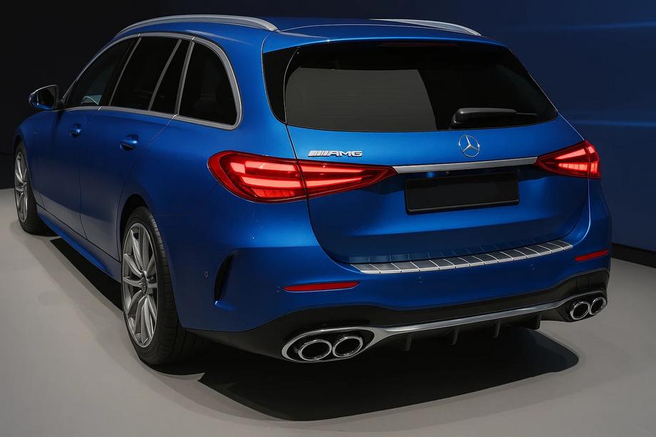 Mercedes trieda C W206 2022– Kryt zadného nárazníka Carmos matný (SW, nerez) Image