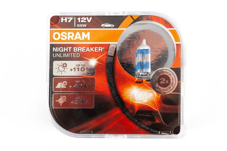 Osram H7 55W Night Breaker Unlimited 64210NBU žiarovka do predného svetlometu Fotografia 1