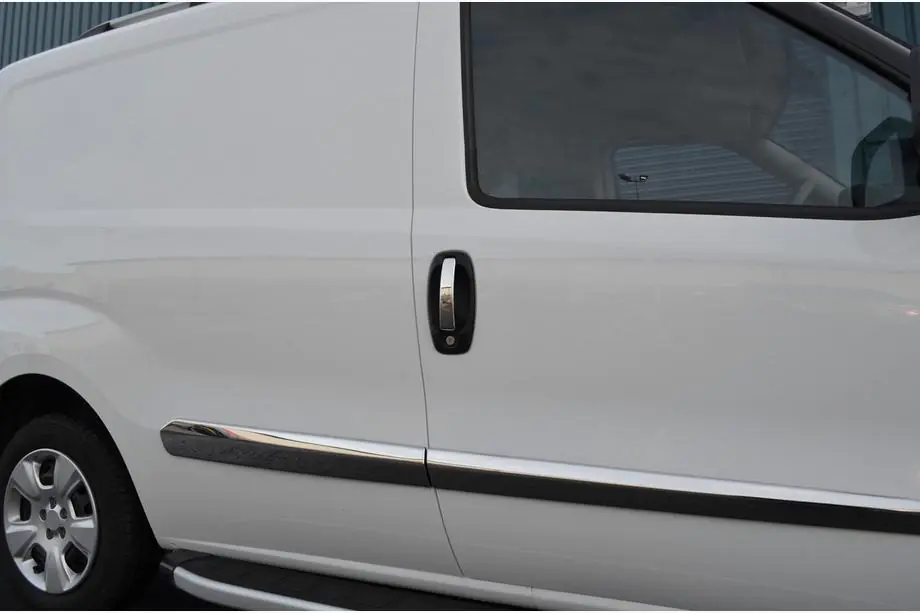 Peugeot Bipper 2008–2017 Chrómové kryty kľučiek (4 ks, nerez) Fotografia 9