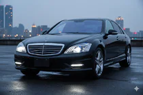 Mercedes S-class W221 2005–2013 Restylingové predné svetlomety (dizajn Maybach X222) fotografia 2