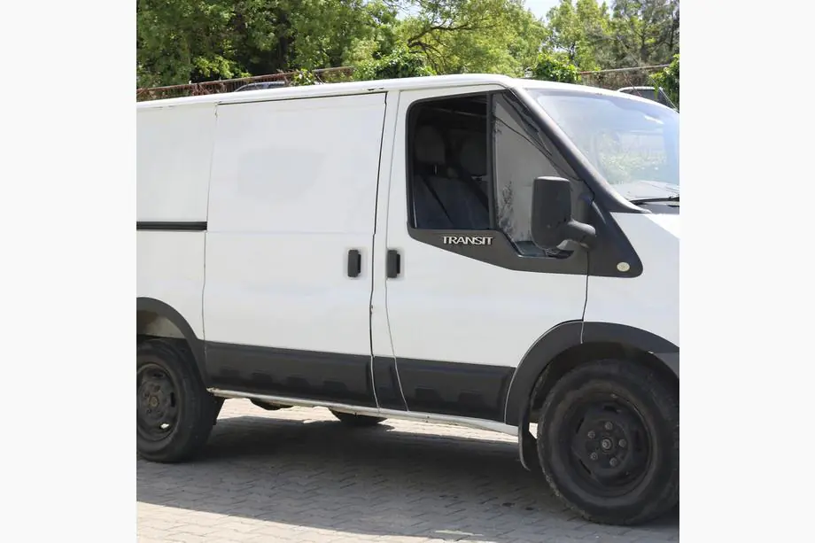 Ford Transit 2000–2014 EuroCap dverové lišty (6 ks, ABS, krátka báza) Fotografia 1