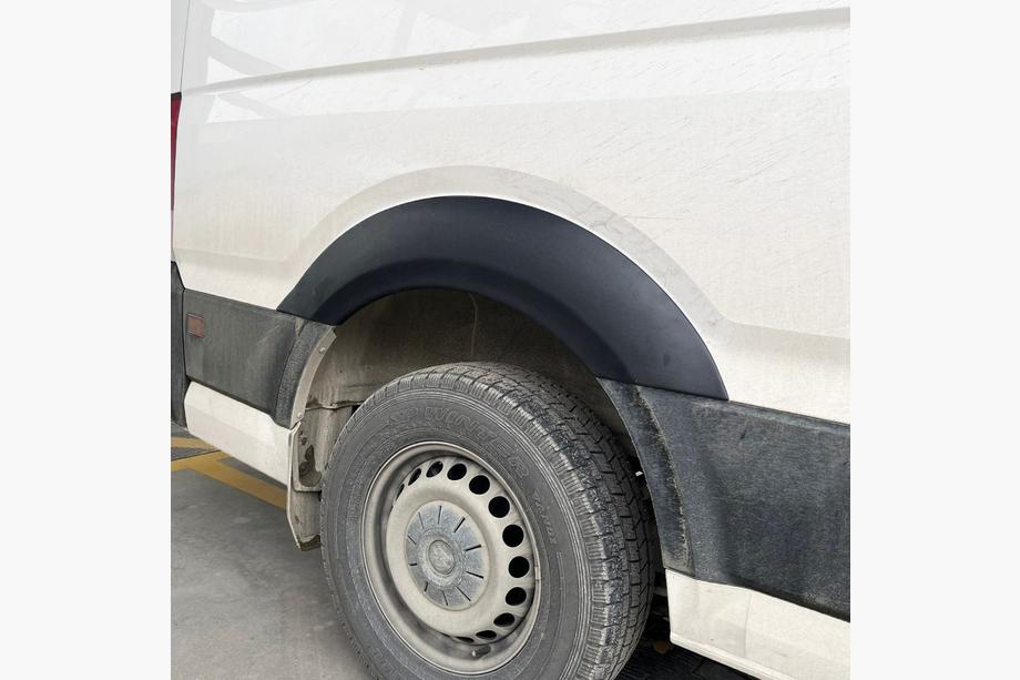 Volkswagen Crafter 2016– Široké lemy blatníkov (4 ks, čierne) Fotografia 4