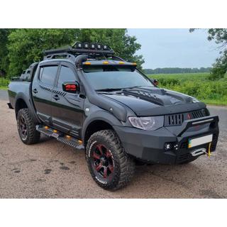 Lišty dverí (4 ks, ABS) Mitsubishi L200 2006–2015 fotografia 3