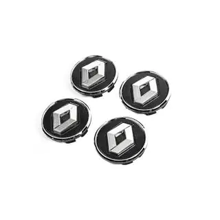 Stredové krytky diskov čierne s krúžkom 81568 (57 mm na 49 mm, 4 ks) fotografia 1