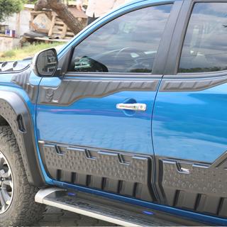 Horné lišty dverí 2019+ (6 ks, ABS) Mitsubishi L200 2015–2024 fotografia 4