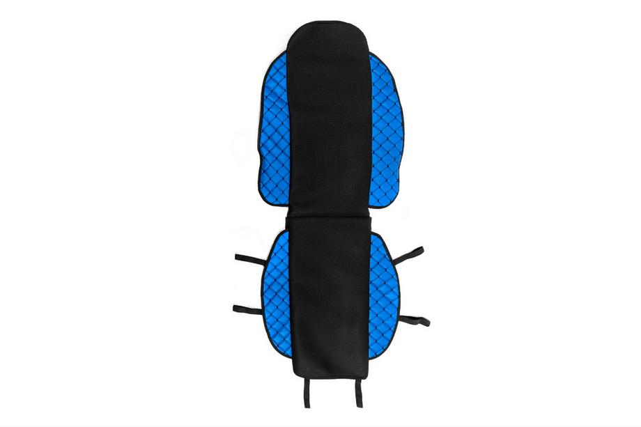 Poťah na sedadlo ECO + látka (1 ks, modrý s čiernou niťou + látka) Image