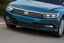 Volkswagen Jetta 2011–2018 Chrómové lišty na mriežku nárazníka 2014-2018 OmsaLine (nerez) fotografia 1