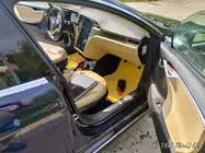 Tesla Model S 2012– EVA rohože do interiéru (2012-2021, béžové) fotografia 3