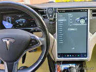 Tesla Model S 2012– EVA rohože do interiéru (2012-2021, béžové) fotografia 4