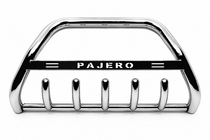 Mitsubishi Pajero Wagon III 1999–2006 Predný ochranný rám WT004 (nerez) fotografia 1