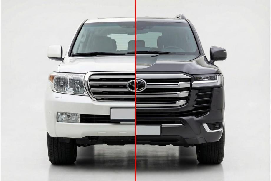 Toyota Land Cruiser 200 2007–2021 Restylingový kit pre LC 300 High-Line (kompletná sada) Fotografia 1