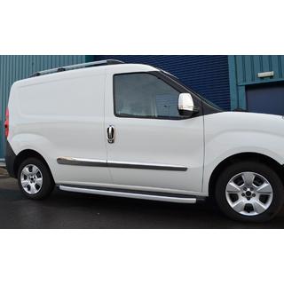 Kryty kľučiek a lišty (8 ks, nerez) Peugeot Bipper 2008–2017 fotografia 2