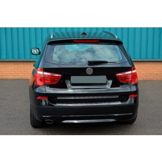 Nerezová lišta na zadný nárazník OmsaLine (lesklá, nerez) BMW X3 F25 2011–2018 fotografia 3