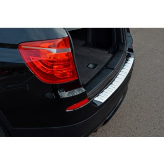 Nerezová lišta na zadný nárazník OmsaLine (lesklá, nerez) BMW X3 F25 2011–2018 fotografia 1