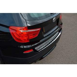 Nerezová lišta na zadný nárazník OmsaLine (lesklá, nerez) BMW X3 F25 2011–2018 fotografia 2