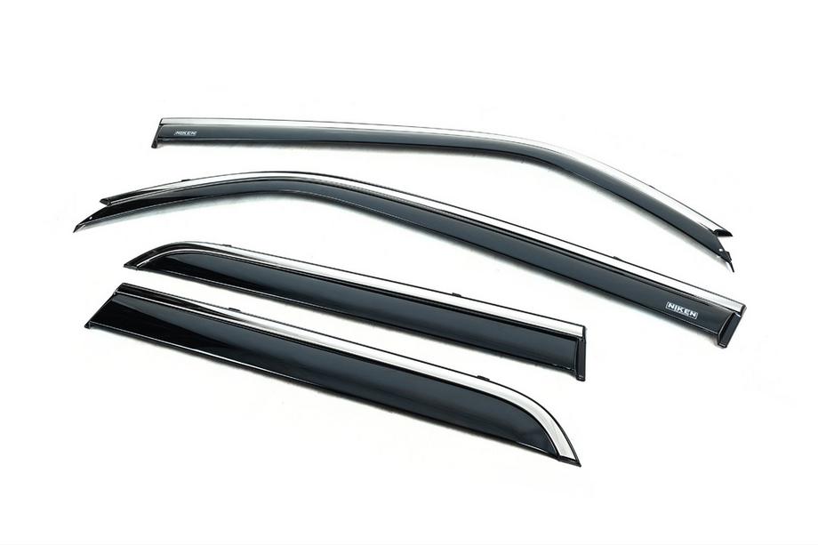 Toyota 4Runner 2009–2024 Okenné deflektory s chrómovou lištou (4 ks, Niken) Image