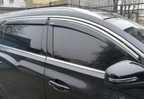 Chery Tiggo 7 2020– Okenné deflektory s chrómovou lištou (4 ks, Niken) fotografia 1