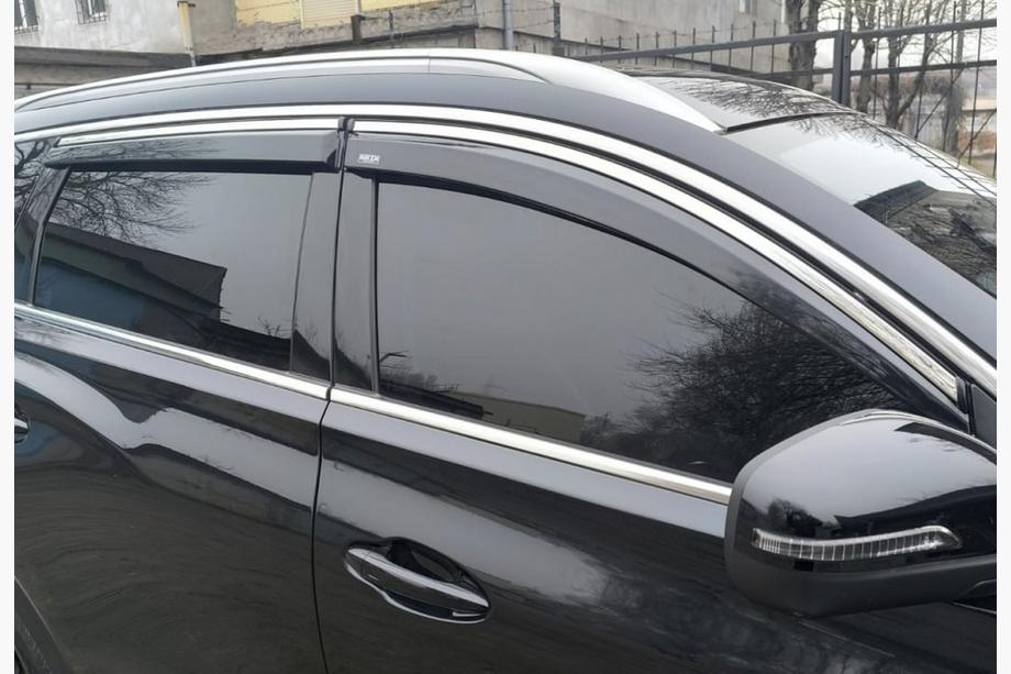 Chery Tiggo 7 2020– Okenné deflektory s chrómovou lištou (4 ks, Niken) Image