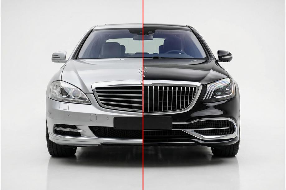Mercedes S-class W221 2005–2013 Facelift kit pre X222 Maybach S600 Image