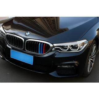 Lišty na masku chladiča (2017-2020, 3 ks) BMW 5. rad G30/G31 2017–2023 fotografia 4