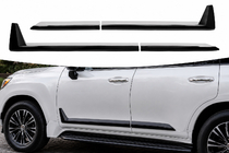 Lexus LX 500d/600 2022– Čierne dverové lišty F-Sport biela/čierna (4 ks, ABS) fotografia 1
