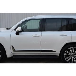 Čierne dverové lišty F-Sport biela/čierna (4 ks, ABS) fotografia 3