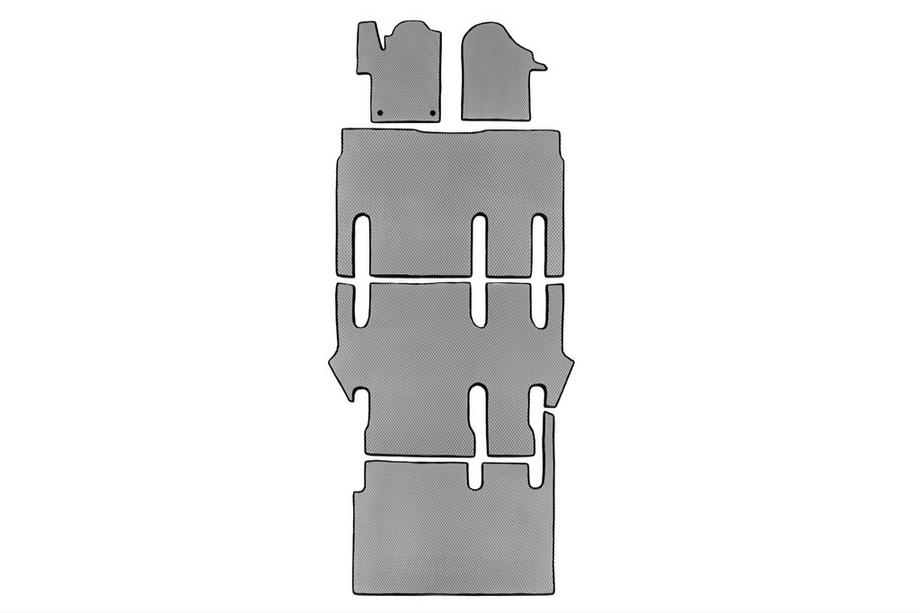 Mercedes Vito/V-trieda W447 2014– EVA autokoberce V-class, ExtraLong, 2 bočné diely (Iba osobný odber, kompletná sada do interiéru, sivá) Image