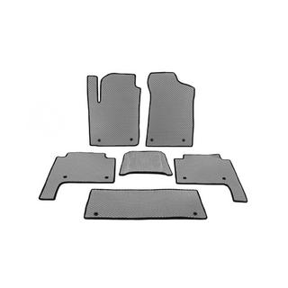 Koberce do interiéru 3 rady (EVA, sivé) Nissan Patrol Y62 2010–2024 fotografia 1