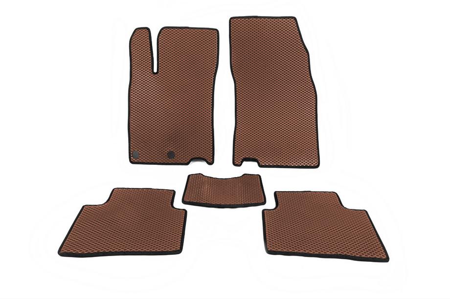 Nissan Qashqai 2014–2021 EVA rohože do interiéru pre Qashqai (hnedé) Image