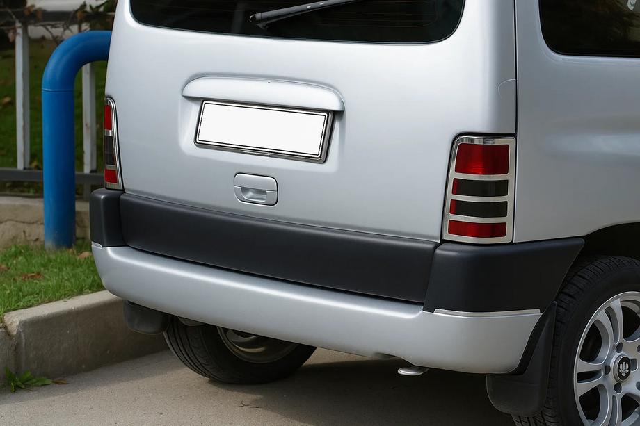 Peugeot Partner 1996–2008 Nerezové kryty zadných svetiel (2 ks) Carmos – turecká nehrdzavejúca oceľ Image