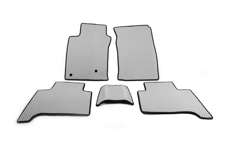 Toyota Land Cruiser Prado 120 2002–2009 EVA rohože do interiéru (2 rady, sivé) Image